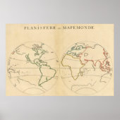 5つのゾーンを持つ作業マップ ポスター (正面)