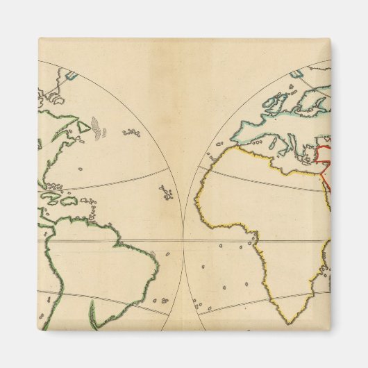 5つのゾーンを持つ作業マップ マグネット (正面)