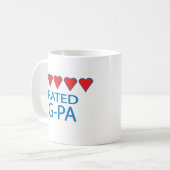 5つのハートG-Pa コーヒーマグカップ (正面左)