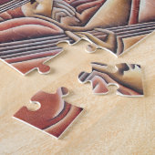 5つのバイオリンのパズル ジグソーパズル (側面)