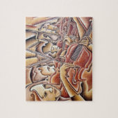 5つのバイオリンのパズル ジグソーパズル (縦)