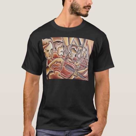 5つのバイオリン Tシャツ (正面)