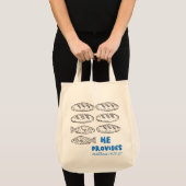 5つのパンと2匹の魚 5000人の饗宴 キリスト教 トートバッグ (正面(商品))