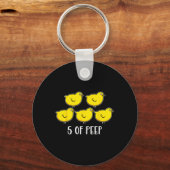 5つのピープおもしろい呼吸セラピストセラピーVen キーホルダー (正面)