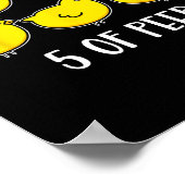 5つのピープおもしろい呼吸セラピストセラピーVen ポスター (角)