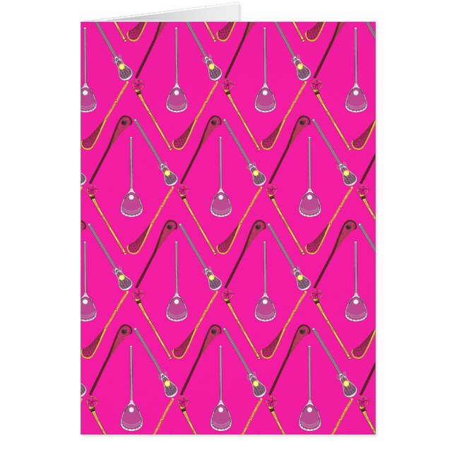 5つのラクロススティックピンク (正面)