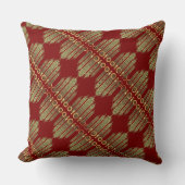 5つのリングや輪ペンタヌカ切り抜きステンシルモチーフ2 クッション (正面)