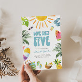 5つのレトロ誕生日招待状 招待状