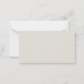 5つのヴィンテージX線花 ノートカード (裏面)