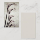 5つのヴィンテージX線花 ノートカード (正面/裏面)