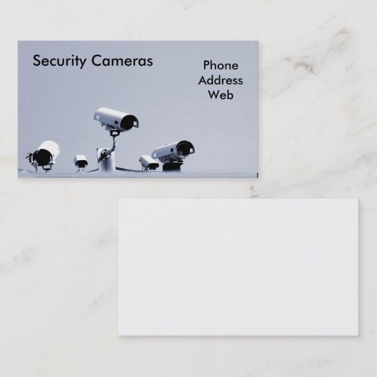 5つの保安用カメラは用心深い目を保ちます 名刺 (正面/裏面)