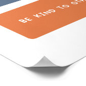 5つの健康的な習慣の教室ポスター ポスター (角)