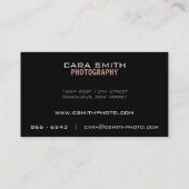 5つの写真の名刺 名刺 (裏面)