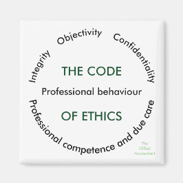 "- 5つの原理倫理規定" マグネット