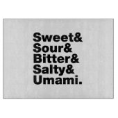 5つの基本味 カッティングボード (正面)