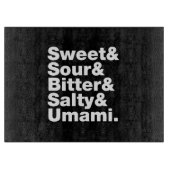 5つの基本味 カッティングボード (正面)