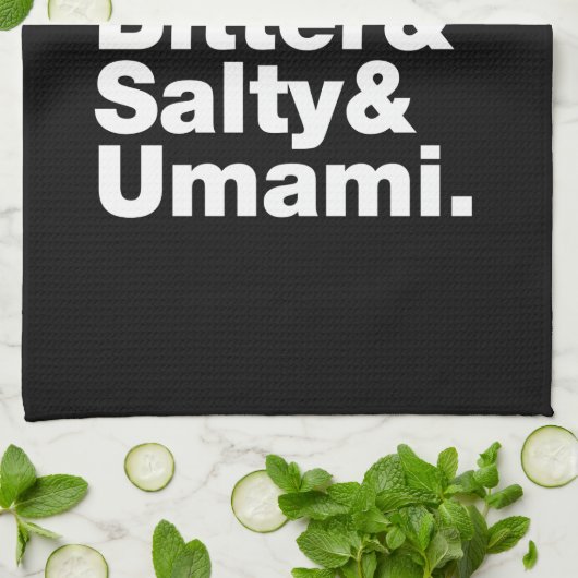 5つの基本味 キッチンタオル (折り畳み)