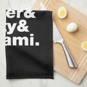 5つの基本味 キッチンタオル (四つ折り)