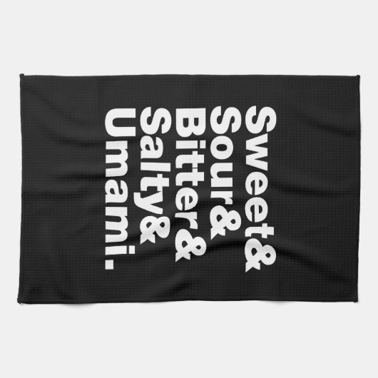 5つの基本味 キッチンタオル (横)