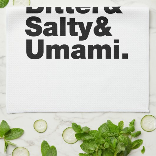 5つの基本味 キッチンタオル (折り畳み)