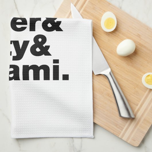 5つの基本味 キッチンタオル (四つ折り)