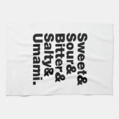 5つの基本味 キッチンタオル (横)