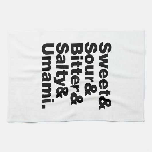 5つの基本味 キッチンタオル (横)