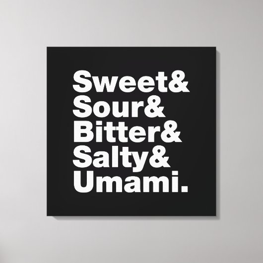 5つの基本味 キャンバスプリント (正面)