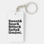 5つの基本味 キーホルダー (裏面)