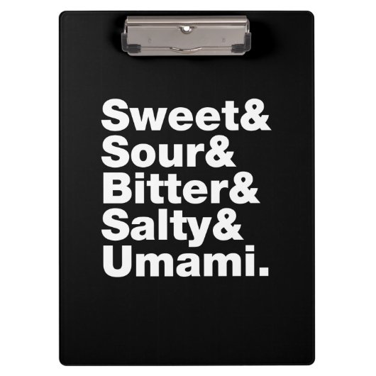 5つの基本味 クリップボード (正面)