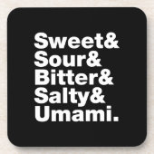 5つの基本味 コースター (正面)