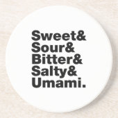 5つの基本味 コースター (正面)