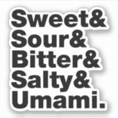 5つの基本味 シール (正面)