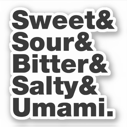 5つの基本味 シール (正面)