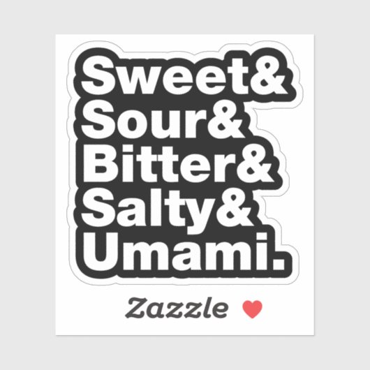 5つの基本味 シール (シート)