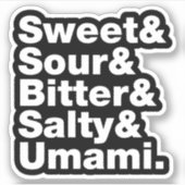 5つの基本味 シール (正面)