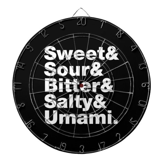 5つの基本味 ダーツボード (正面)