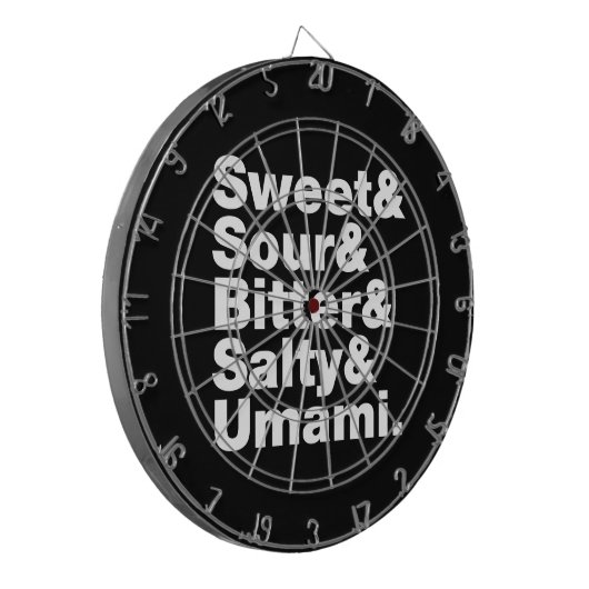 5つの基本味 ダーツボード (正面左)