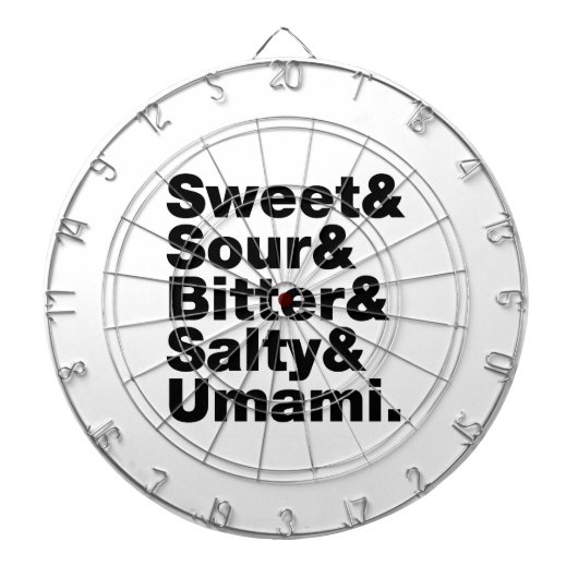 5つの基本味 ダーツボード (正面)