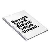 5つの基本味 ノートブック (右側)