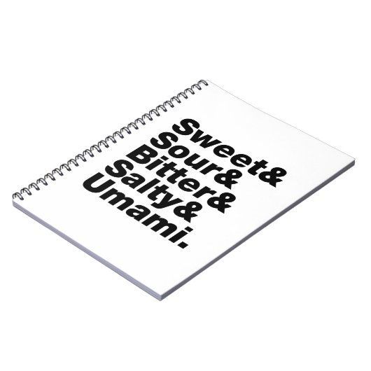 5つの基本味 ノートブック (左側)