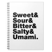 5つの基本味 ノートブック (正面)