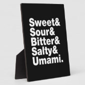 5つの基本味 フォトプラーク (側面)