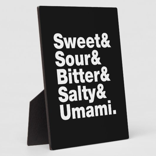 5つの基本味 フォトプラーク (側面)