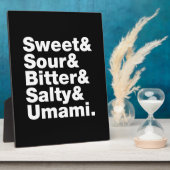 5つの基本味 フォトプラーク (側面)