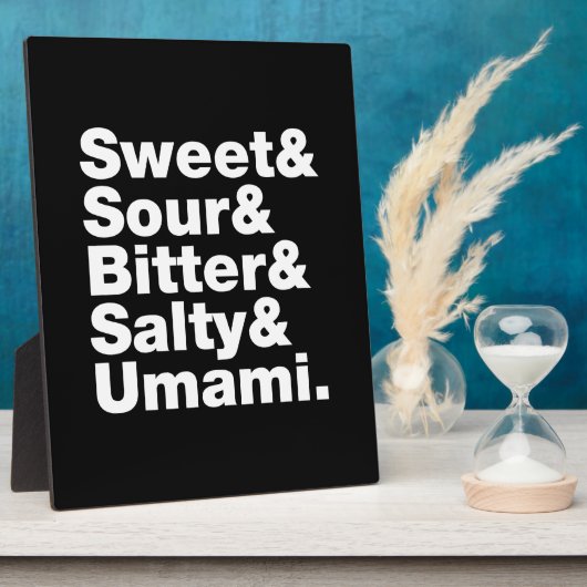 5つの基本味 フォトプラーク (側面)