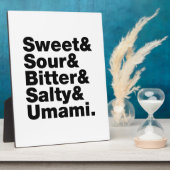 5つの基本味 フォトプラーク (側面)