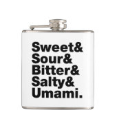 5つの基本味 フラスク (正面)