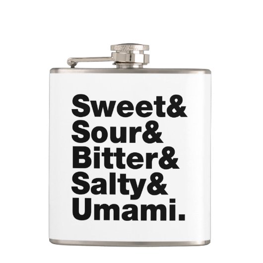 5つの基本味 フラスク (正面)