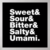 5つの基本味 ポスター (正面)